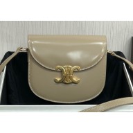 Celine BESACE CLEA BAG in Shiny calfskin 110413 Camel