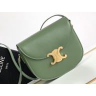 Celine BESACE CLEA BAG in Shiny calfskin 110413 Green