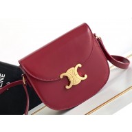 Celine BESACE CLEA BAG in Shiny calfskin 110413 Red