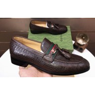 Gucci Leather Men's Moccasins/Loafers 41 2023