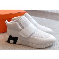 Hermes H Women/Men Sneakers in stretch canvas and calfskin 02 2023