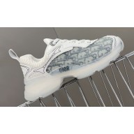 DIOR Vibe Sneakers in Gray Oblique Technical Fabric and Transparent Rubber 2023