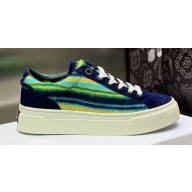 DIOR TEARS B33 Sneakers in Multicolor Mohair and Suede 02 2023