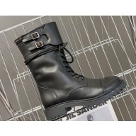 Dior D-Trap Ankle Boots in Calfskin Black 2023