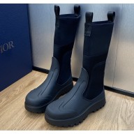 Dior Garden Rubber Women/Men Rain Boots Black 2023