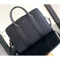 Dior Briefcase Bag in Black Dior Oblique Jacquard 2023