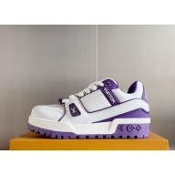 Louis Vuitton women's/men's 1ACRKI LV Trainer Maxi Sneaker Violet 1028-2024