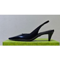 Gucci Heel 5.5cm Square slingback pumps 764192 Black 2023