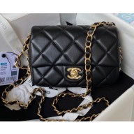 Chanel Lambskin Flap Bag AS4263 Black 2023