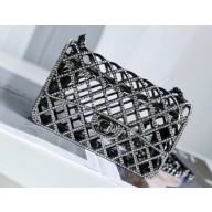 Chanel Strass Evening Bag in Black Metal 2023