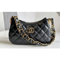 Chanel Calfskin Mini Hobo Bag AP3647 Black 2023