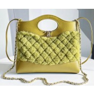 Chanel 31 Tweed Mini Shopping Bag AS4133 Green 2023