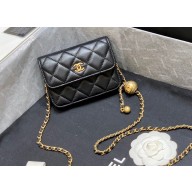 Chanel Lambskin Waist Bag AP1465 Black 2023 (ORIGINAL QUALITY)