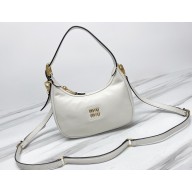Miu Miu Leather hobo bag 5BC161 White