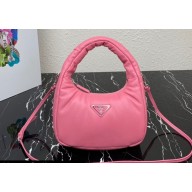 Prada Soft padded nappa leather mini-bag 1BA384 Pink 2023
