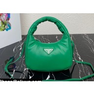 Prada Soft padded nappa leather mini-bag 1BA384 Green 2023