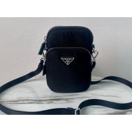 Prada Re-Nylon Smartphone Case Crossbody Bag 2ZT024 Black 2023