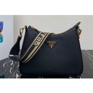 Prada leather bag 1BC178 Black 2023