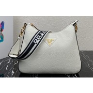 Prada leather bag 1BC178 White 2023