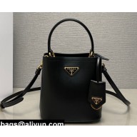 Prada Panier leather mini-bag 1BA373 Black 2023