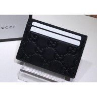 Gucci Signature Card Case 473927 Black