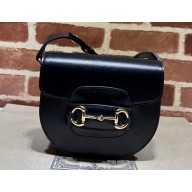 Gucci Horsebit 1955 mini rounded bag 760191 Leather Black