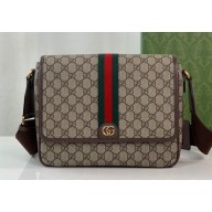 ucci Ophidia medium messenger bag 761741 Beige and ebony GG Supreme