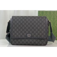 Gucci Ophidia medium messenger bag 761741 Gray and ebony GG Supreme