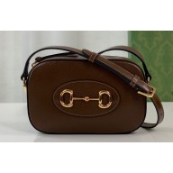 Gucci Horsebit 1955 small shoulder bag 760196 in Leather Coffee
