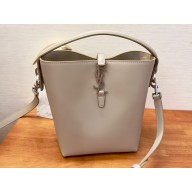 Saint Laurent le 37 small Bag in shiny leather 749036 Black Beige