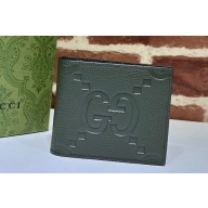 Gucci Jumbo GG leather wallet 739475 Green