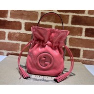 Gucci Blondie mini bucket bag 760313 Leather Pink