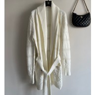 Chanel Cashmere, Wool & Silk Cardigan P74524 White 2023
