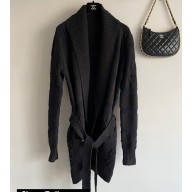 Chanel Cashmere, Wool & Silk Cardigan P74524 Black 2023