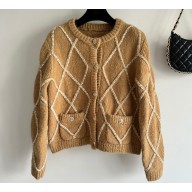 Chanel Coco Neige Cashmere & Silk Jacket P74370 Beige 2023