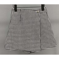 Dior Skort in Black and White Houndstooth Wool 2023