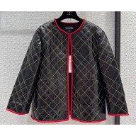 Chanel Quilting Coat Black/Red 2023
