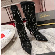 Christian Louboutin Heel 10cm Astrilarge Booty Pika Low boots Black 2023