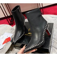 Christian Louboutin Heel 8.5cm Vidura Booty Low boots Calf leather Black 2023