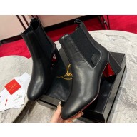 Christian Louboutin Heel 5.5cm Turelastic Low boots Calf leather Black 2023