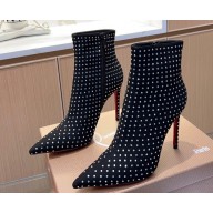 Christian Louboutin 10.5cm So Kate Booty Low boots leather CL15 velvet Black 2023