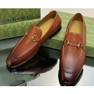 Gucci Men's Jordaan loafer 406994 Leather Brown 2023