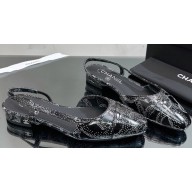 Chanel Printed Calfskin Slingbacks G31319 2023