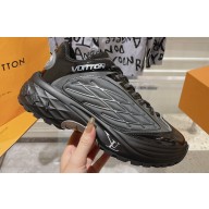 Louis Vuitton LV Discovery Lace Ups Men's Sneakers Black 2023