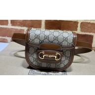 Gucci Horsebit 1955 rounded belt bag 760198 GG Canvas 2024