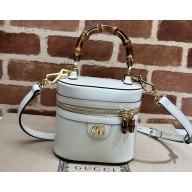 Gucci Mini bamboo shoulder bag 760200 leather White 2023