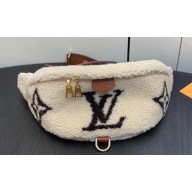 Louis Vuitton Shearling LV Ski Bumbag Bag M23715 Cream/Brown 2023