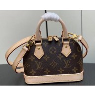 Louis Vuitton Monogram Canvas Nano Alma Bag M82717 Brown 2023
