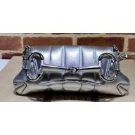 Gucci Horsebit Chain small shoulder bag 764339 quilted leather Silver
