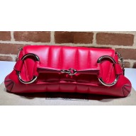 Gucci Horsebit Chain medium shoulder bag 764255 quilted leather Red